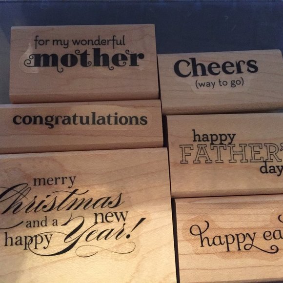 Lot of 6 Retired Stampin' Up Kits - Wood Block - Picture 5 of 13